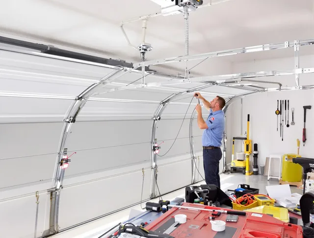 Garage door cable repair service by Reynoldsburg Garage Door Repair in Reynoldsburg