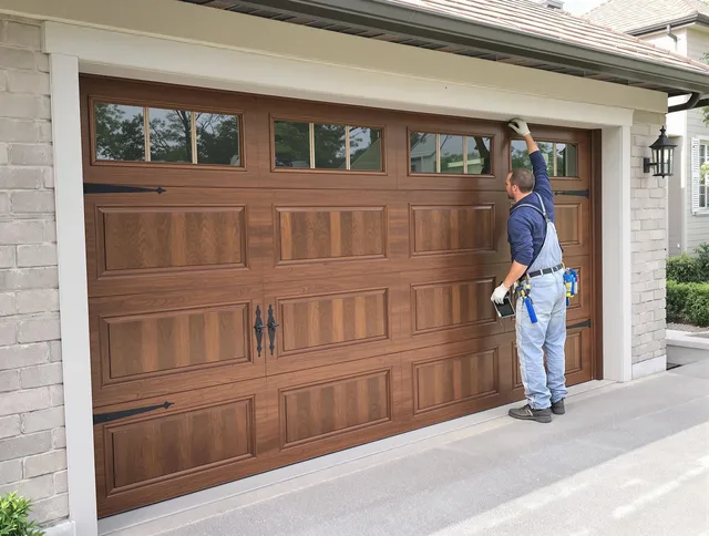 Custom garage door showcase by Reynoldsburg Garage Door Repair in Reynoldsburg