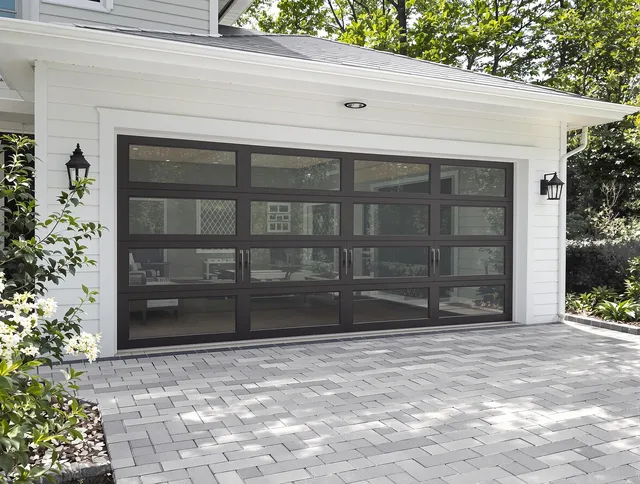 Reynoldsburg Garage Door Repair design specialist presenting custom garage door options to Reynoldsburg homeowner