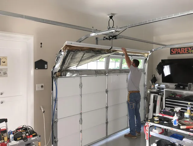 Garage door section replacement by Reynoldsburg Garage Door Repair in Reynoldsburg
